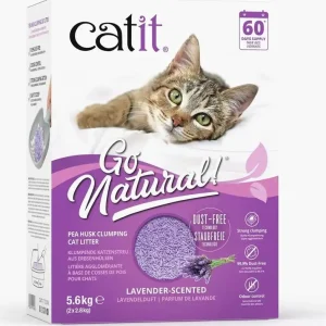 Sonderangebot catit Go Natural Erbsenstreu Lavend 2x2,8 kg